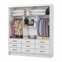Ver imagem 3 de Guarda Roupa Sevilha 3 Portas 9 Gavetas Branco