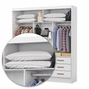 Ver imagem 7 de Guarda Roupa Sevilha 3 Portas 9 Gavetas Branco
