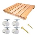 Ver imagem 1 de Suporte Deck Multiuso para Casa Organização e Decoração Jardim, Acompanha Quatro Rodinhas