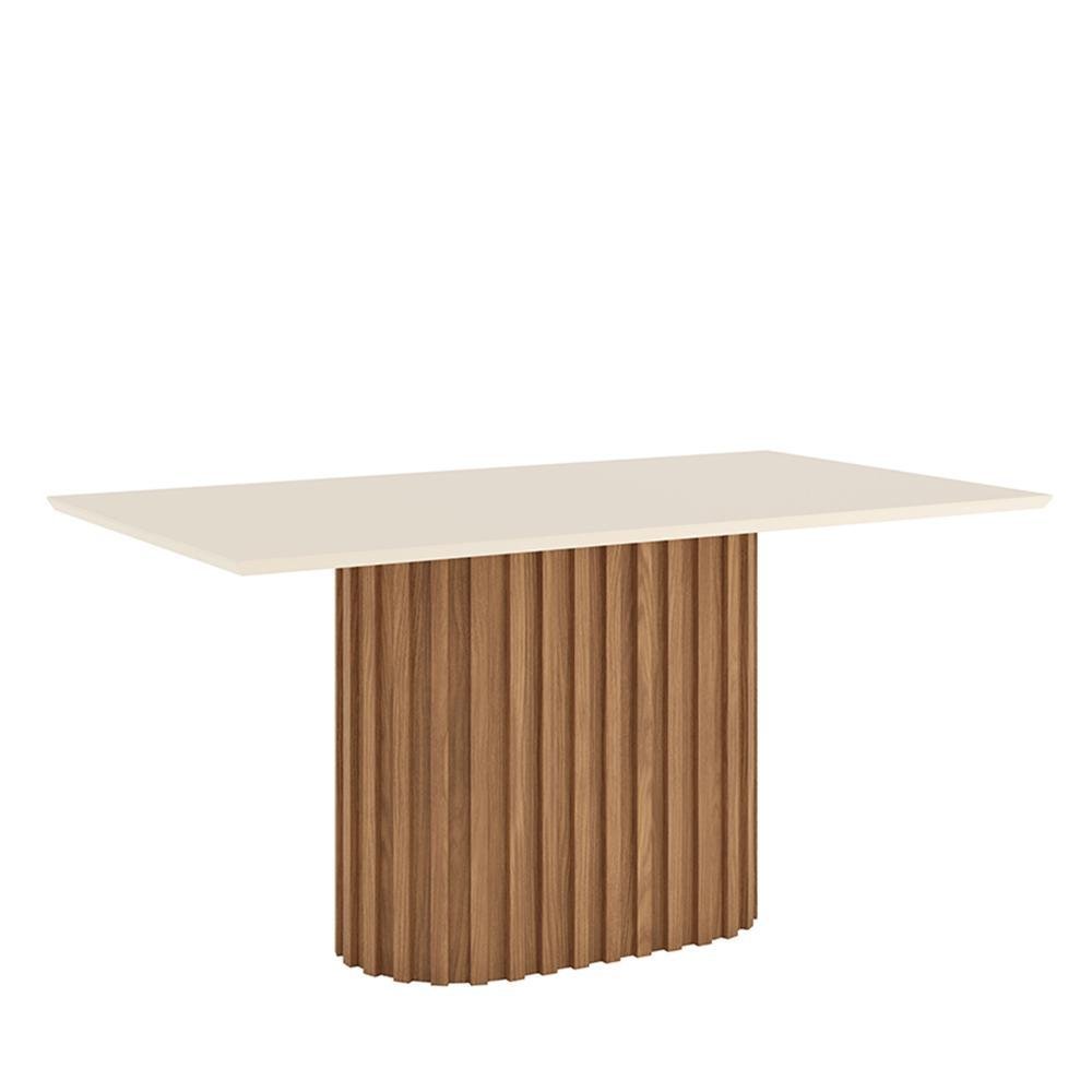 Mesa de Jantar Solana Tampo de Mdf com 6 Cadeiras Eloá Nature/off