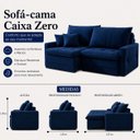 Ver imagem 3 de Sofá Cristal Caixa Zero 260cm - Azul