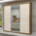 Ver imagem 4 de Guarda-roupa Navegantes - 3 Portas 3 Gavetas com Espelho Mdf - Móveis Marafon