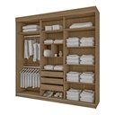 Ver imagem 7 de Guarda-roupa Navegantes - 3 Portas 3 Gavetas com Espelho Mdf - Móveis Marafon