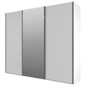 Ver imagem 2 de Roupeiro Veneto em Mdf 274,5x230cm 3 Portas com Espelho Branco 1000