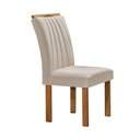 Ver mais imagens de Mesa Kansas 100cm 4 Cadeiras Arizona Tampo Redondo Plus Vidro Off White