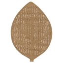 Ver imagem 1 de Lugar Americano Fibra de Papel 31x45cm Folhas Marrom Claro Florarte Flor Arte