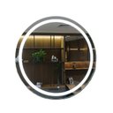 Ver imagem 2 de Espelho Redondo | Iluminado Led Frio 6000k | Touch Screen | Jateado | Ideal para Banheiro e Camarim: