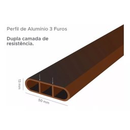 Poltrona Lótus de Tela Sling e Alumínio Cor Marrom - 8
