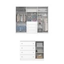 Ver imagem 3 de Conjunto Quarto Casal Guarda Roupa 6 Portas e Cômoda 4 Gavetas Americano Henn