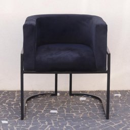 Poltrona Elegance Pé Preto Assento Preto 72x68x63cm - 3