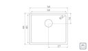 Ver imagem 2 de Cuba Tramontina Design Collection Quadrum em Aço Inox com Revestimento PVD Black 50x40 cm