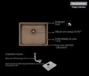Ver imagem 1 de Cuba Tramontina Design Collection Quadrum em Aço Inox com Revestimento PVD Black 50x40 cm