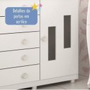 Ver mais imagens de Quarto de Bebê com Guarda-Roupa 3 Portas, Cômoda e Berço Mini Cama Brincadeira Espresso Móveis