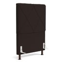 Ver imagem 1 de Cabeceira Cama Box Solteiro Mel 90cm com Frame Sintético Marrom - Desk Design