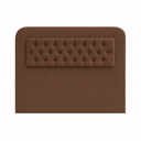 Ver imagem 1 de Cabeceira Queen 160cm Capitonê Suede Madeira Maciça Quarto:marrom