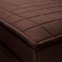 Ver imagem 7 de Sofá Retrátil Reclinável 2 Lugares com Molas 1,50m Quantum Suede Velut Marrom - King House