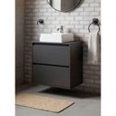 Ver imagem 4 de Gabinete para Banheiro com Cuba e Espelheira com Led 60cm Mdf Grafite Dubai - On Móveis