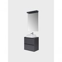 Ver imagem 7 de Gabinete para Banheiro com Cuba e Espelheira com Led 60cm Mdf Grafite Dubai - On Móveis