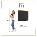 Ver imagem 5 de Painel para Tv até 40 Polegadas Fit 90cm - Vianossa - Preto e Cedro