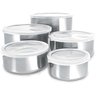 Acessorio para Casa Conj. Potes Aco Inox 5pcs - 1