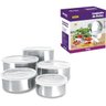 Acessorio para Casa Conj. Potes Aco Inox 5pcs - 3