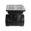 Ver imagem 3 de Grelha Ralo Pluvial 15x15 Inox Polido com Coletora Saída Lateral Difusor Tubo 100mm e Tela Anti Inse