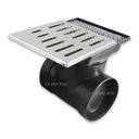 Ver imagem 4 de Grelha Ralo Pluvial 15x15 Inox Polido com Coletora Saída Lateral Difusor Tubo 100mm e Tela Anti Inse