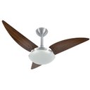 Ver imagem 1 de Ventilador de Teto Infinity Plus Es Prata 3 Pás MDF Tabaco 220V 2012