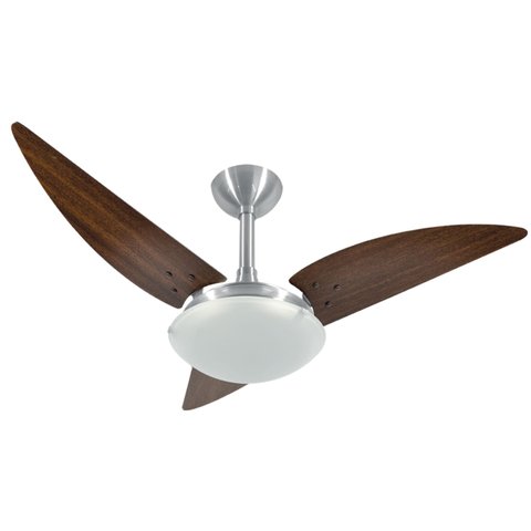 Ventilador de Teto Infinity Plus Es Prata 3 Pás MDF Tabaco 220V 2012
