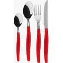 Ver imagem 1 de Jogo de Talheres Faqueiro com 24 Peças Cabo vermelho Luxor 1