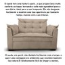 Sofá 2 Lugares para Sala Moderno Confortável Ágata Suede Bege - 5