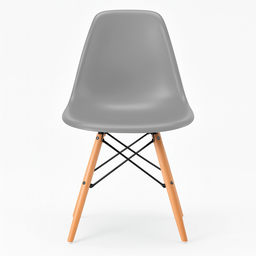 Cadeira Charles Eames Eiffel Ef-008 Base Madeira - Cinza - 4