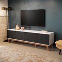 Ver imagem 1 de Rack Kappesberg 3 Portas 3d Branco-preto 180cm