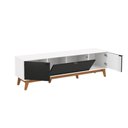 Ver imagem 6 de Rack Kappesberg 3 Portas 3d Branco-preto 180cm