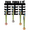 Expositor de Medalhas Mdf Foco Força Fé 32 Suportes - 1