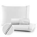 Ver imagem 3 de Jogo de Cama Lençol Queen 4 Peças 600 Fios Ponto Palito Hotel