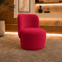 Ver imagem 1 de Poltrona Decorativa Bia Orgânica Veludo Recepção Sala Estar Quarto