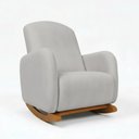 Ver imagem 3 de Poltrona Amamentação Balanço Madeira Jhessy Suede D03 - D'rossi