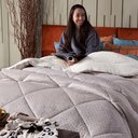 Ver imagem 7 de Cobertor Caqui+almofadas King 7pçs Duplaface Sherpa e Manta