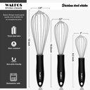 Ver imagem 2 de Batedor de Ovos Walfos Fio de Aço Manual Preto