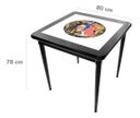 Ver imagem 2 de Conjunto Mesa Jantar Quadrada 80x80cm Madeira + 2 Cadeiras Cozinha - Go Hard Or Go Home - Preta