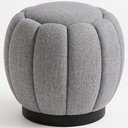 Ver imagem 1 de Puff Redondo 48cm Joy Linho Cinza - Sallar Home