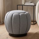 Ver imagem 2 de Puff Redondo 48cm Joy Linho Cinza - Sallar Home