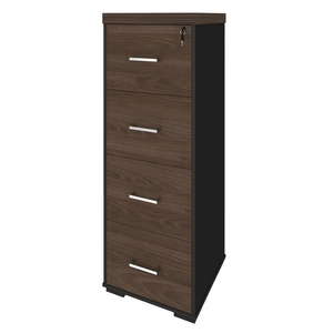 Arquivo Artany Tamburato 4 Gavetas Ii Charuto/preto