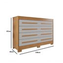 Ver imagem 3 de Cômoda Califórnia 8 Gavetas 100% Mdf Cinamomo/off - Benetil