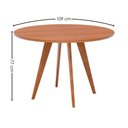 Ver imagem 2 de Mesa de Jantar Redonda 4 Lugares Tampo MDF 109 cm 21754 Cinamomo Ornar