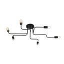 Ver imagem 1 de Plafon Taschibra Cronos 6XE27 240W Preto Metal