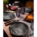 Ver imagem 3 de Jogo 12 Pratos Churrasco Porcelana 25cm Carbon Mesa Posta Ch