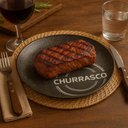 Ver imagem 2 de Jogo 12 Pratos Churrasco Porcelana 25cm Carbon Mesa Posta Ch