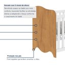 Ver imagem 4 de Berço Mini Cama 132,4x72,5 100% MDF Nuvem Branco/Amadeirado